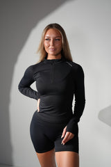 Performance Zip Shirt - Black