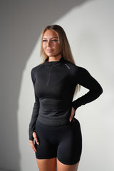 Performance Zip Shirt - Black