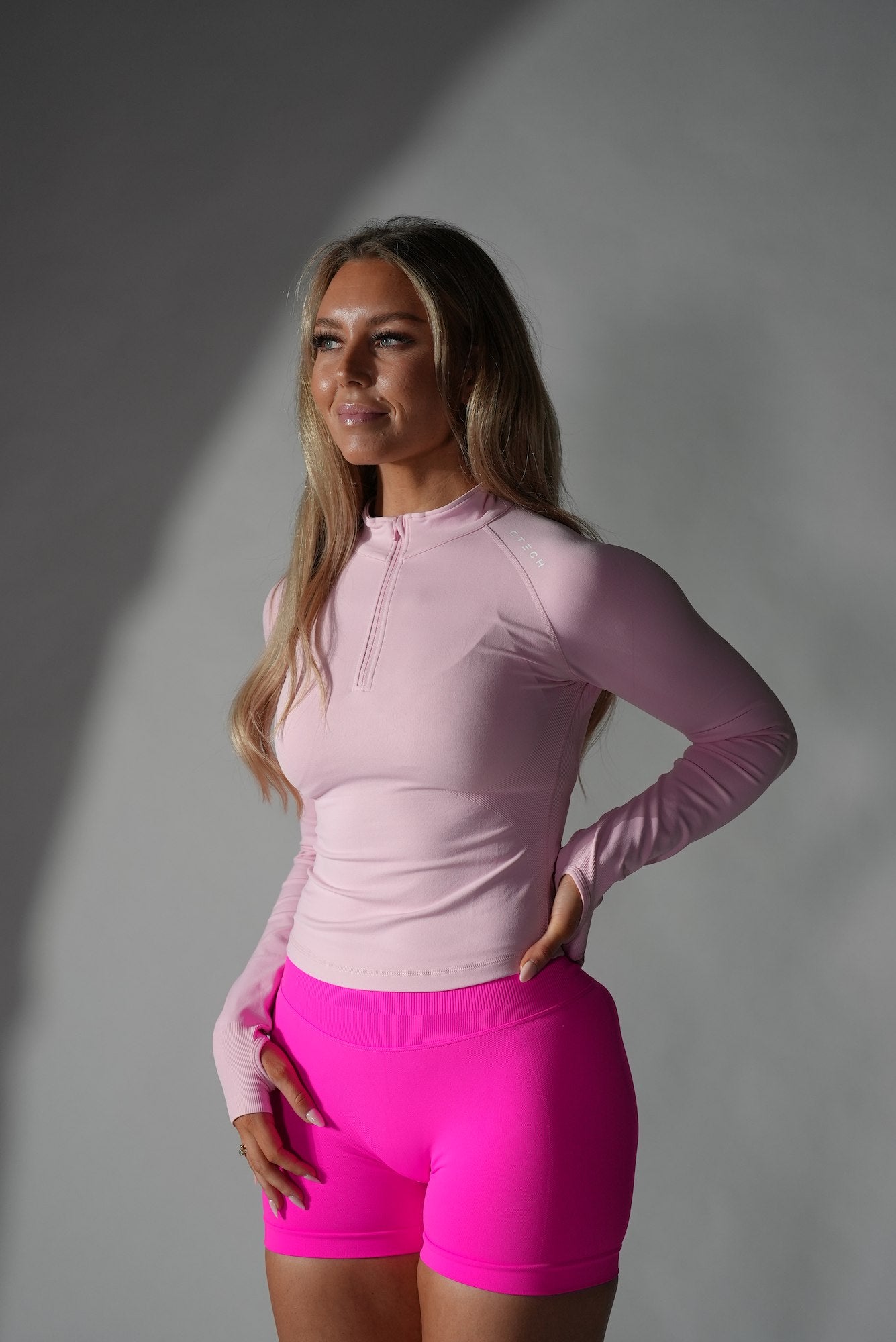 Pink Gtech Performance Zip Shirt – Gtech